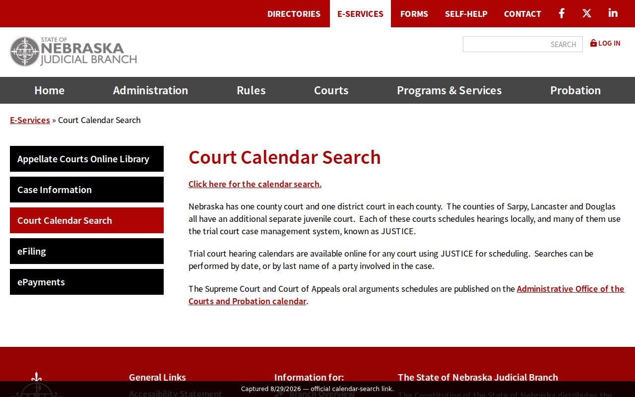 Butler County court calendar official search gateway